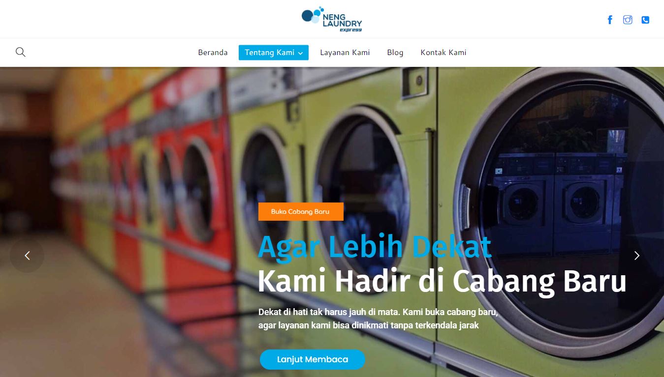 Neng Laundry Express | Sarang SEO - jasa SEO & website terbaik, spesialis pembuat website bagus, murah, berkualitas dan ahli SEO Google terpercaya di Bandung Indonesia